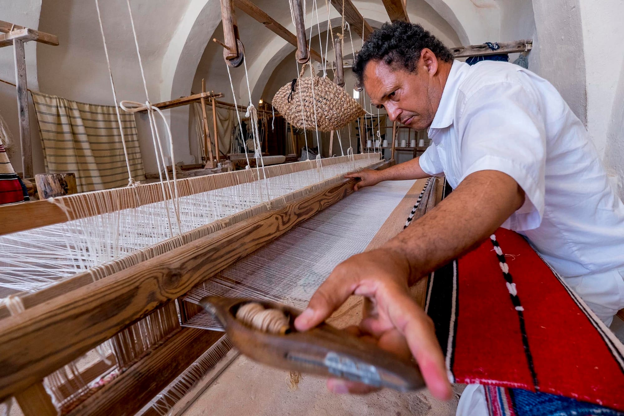 Atelier de tissage à Djerba