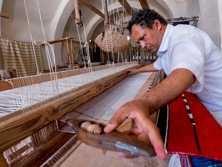 Atelier de tissage à Djerba